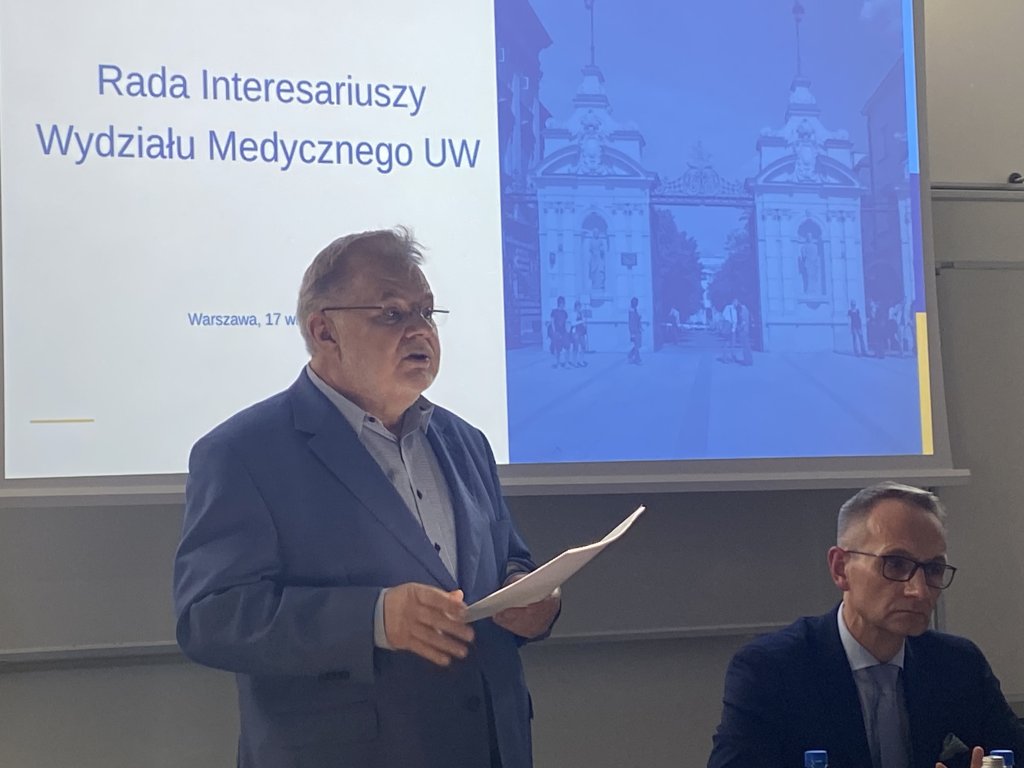 Posiedzenie Rady Interesariuszy Wydziału Medycznego UW, 17.09.2024 r. Źródło: Wydział Medyczny UW