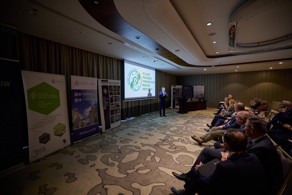 VI Zjazd Naukowy Polskiego Towarzystwa Biologii Medycznej „Biologia – Medycyna – Terapia”, 19-21.09.2024 r. Fot. Krystian Szczęsny/UW.