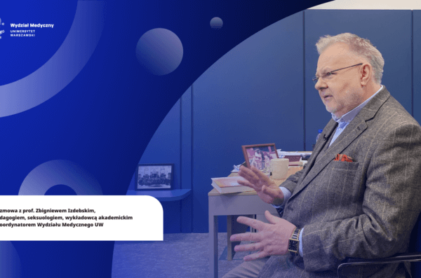 Podkast z prof. Zbigniewem Izdebskim. Źródło: Wydział Medyczny UW